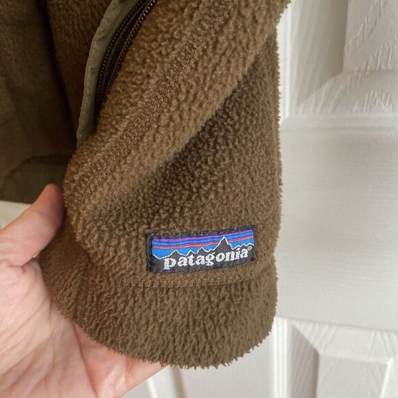Patagonia Vintage Jacket 90s Synchilla Brown Fleece Small Made USA Retro Comfy - Picture 8 of 15